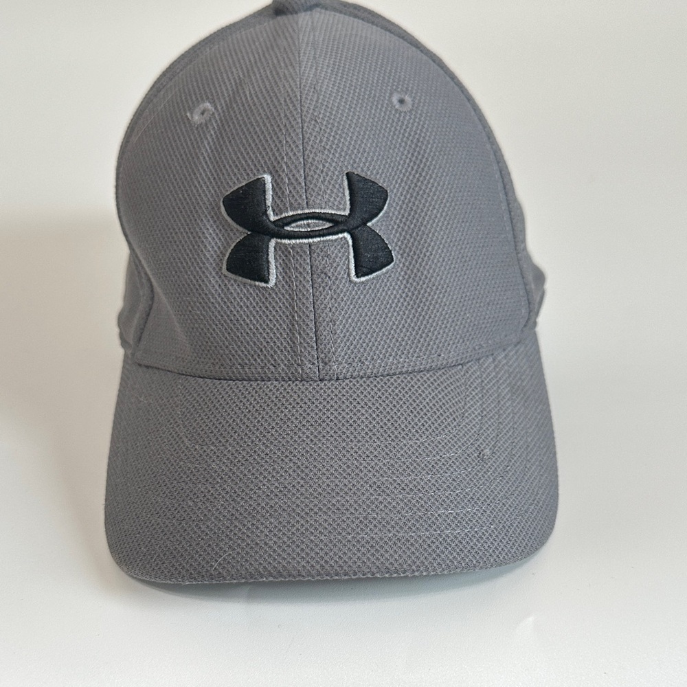 Under Armour Gray Kids Baseball Cap with Black Logo